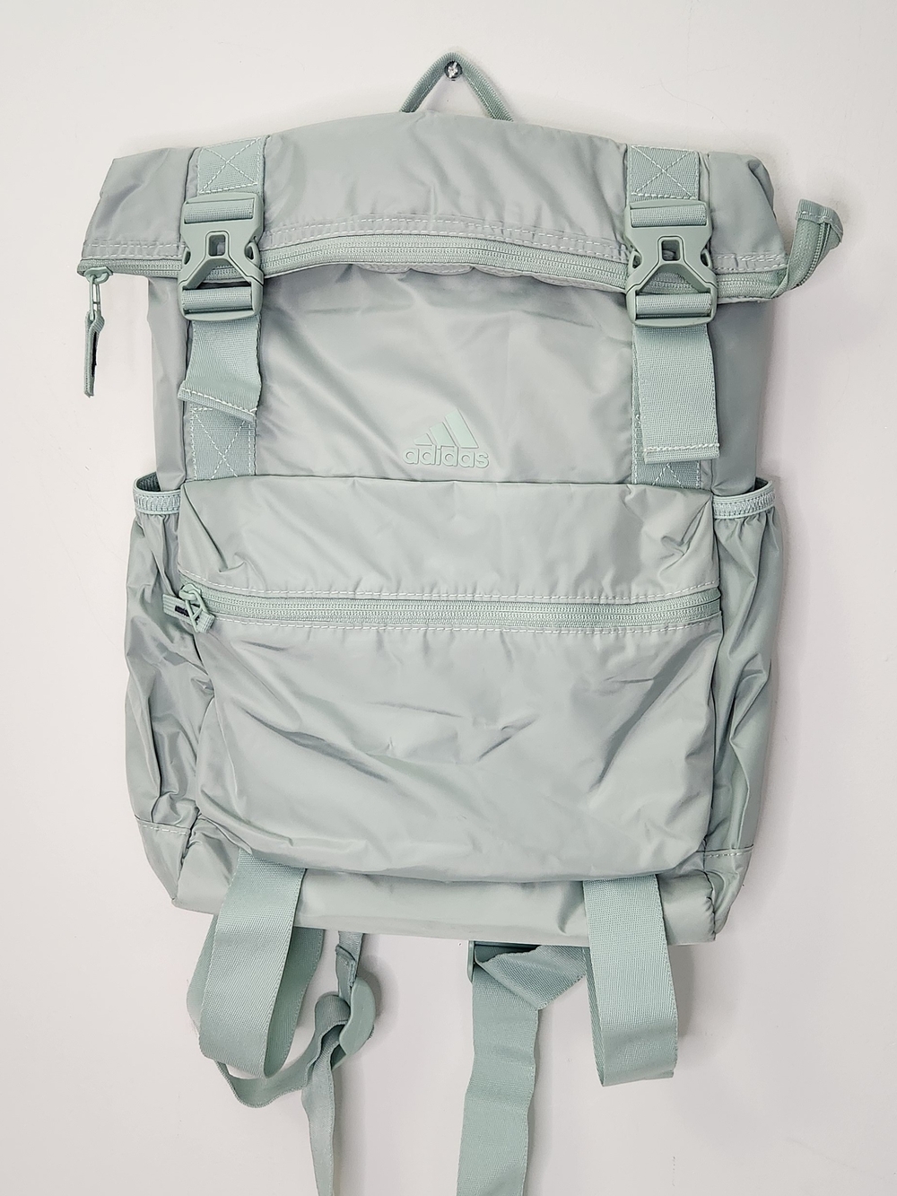 adidas Roll-Top Backpack in Mint Green